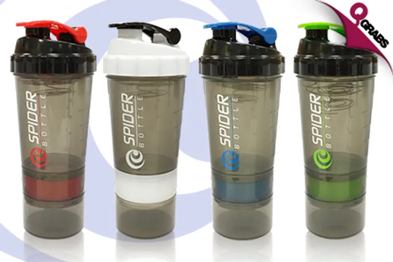 From QR35, Get the Best Mixing Results with a SpiderBottle 2Go Black Shaker Cup - Choose from Four Colors! (Up to QR110 Value)